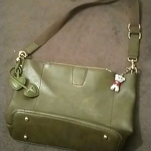 Dark green Prada bag